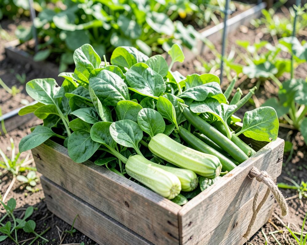 Cut-and-come-again salad & courgettes
