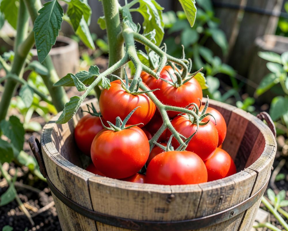 Sun-ripened vine tomatoes